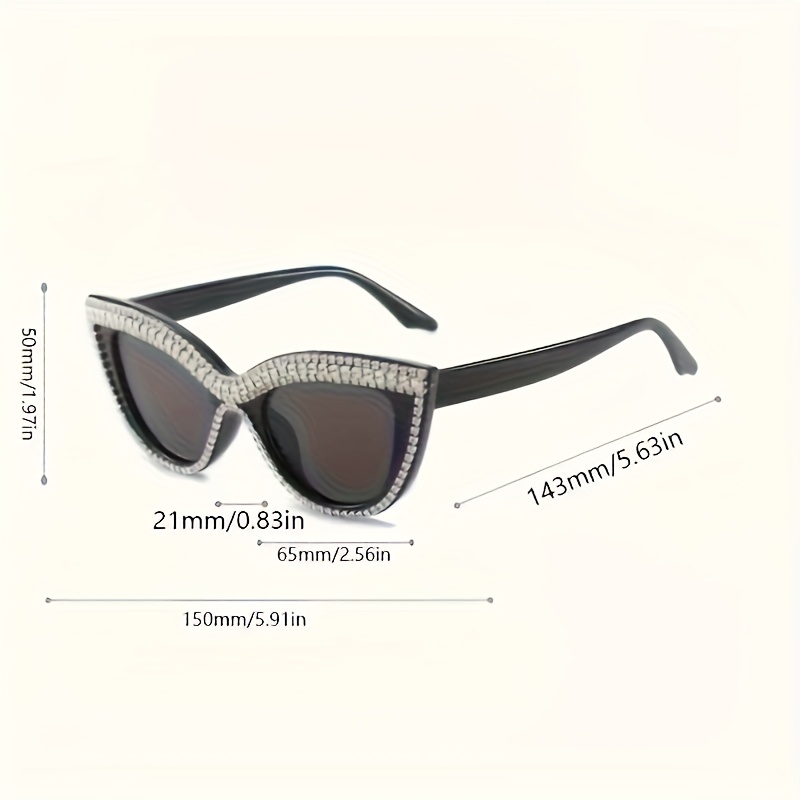 Sparkling Rhinestone Frame - W - Men Accessories Elegant recension och pris
