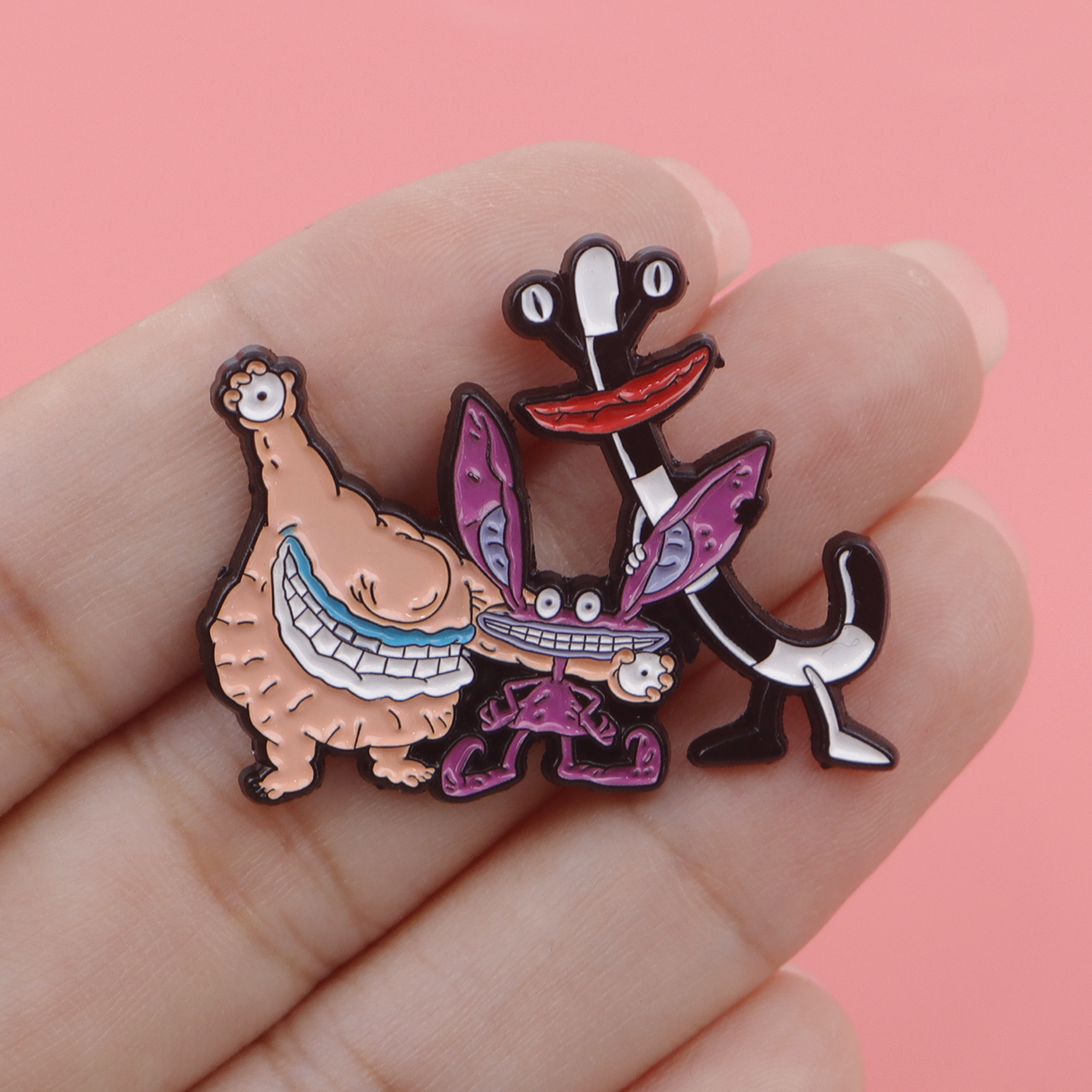 Cartoon Monster Enamel Pin Bad - Men Accessories Jewelry recension och pris
