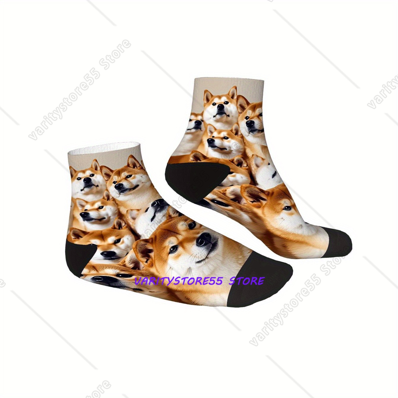 Cute Shiba Inu Print Ankle Soc - Men Accessories All recension och pris