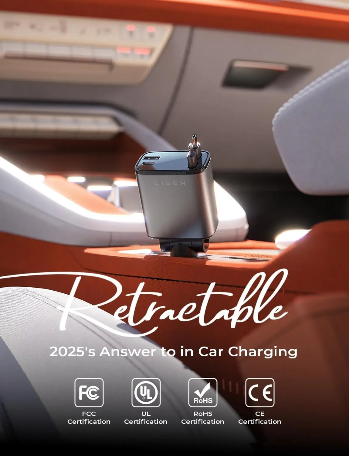 84W Retractable Car Charger, F - Men Accessories For Birthday Gift recension och pris