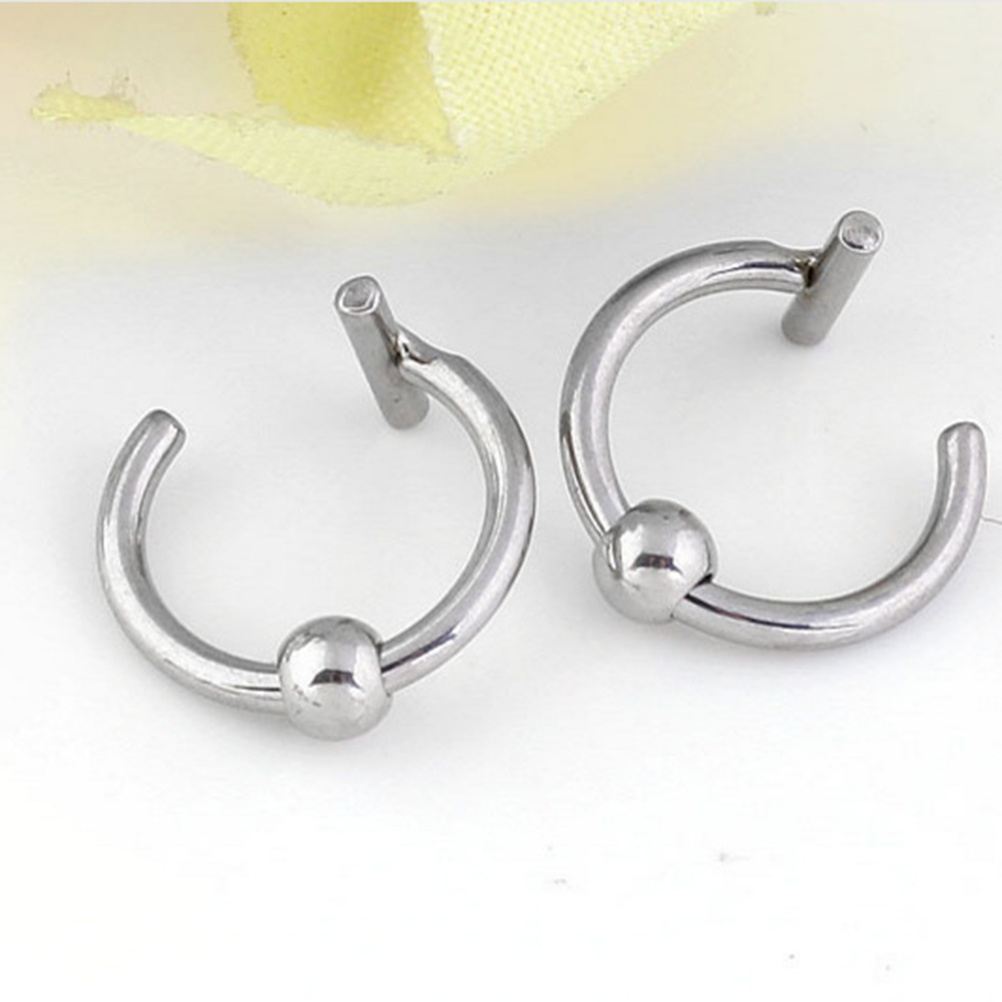 4Pcs Stainless Steel Nose Ring - Men Accessories Elegant recension och pris