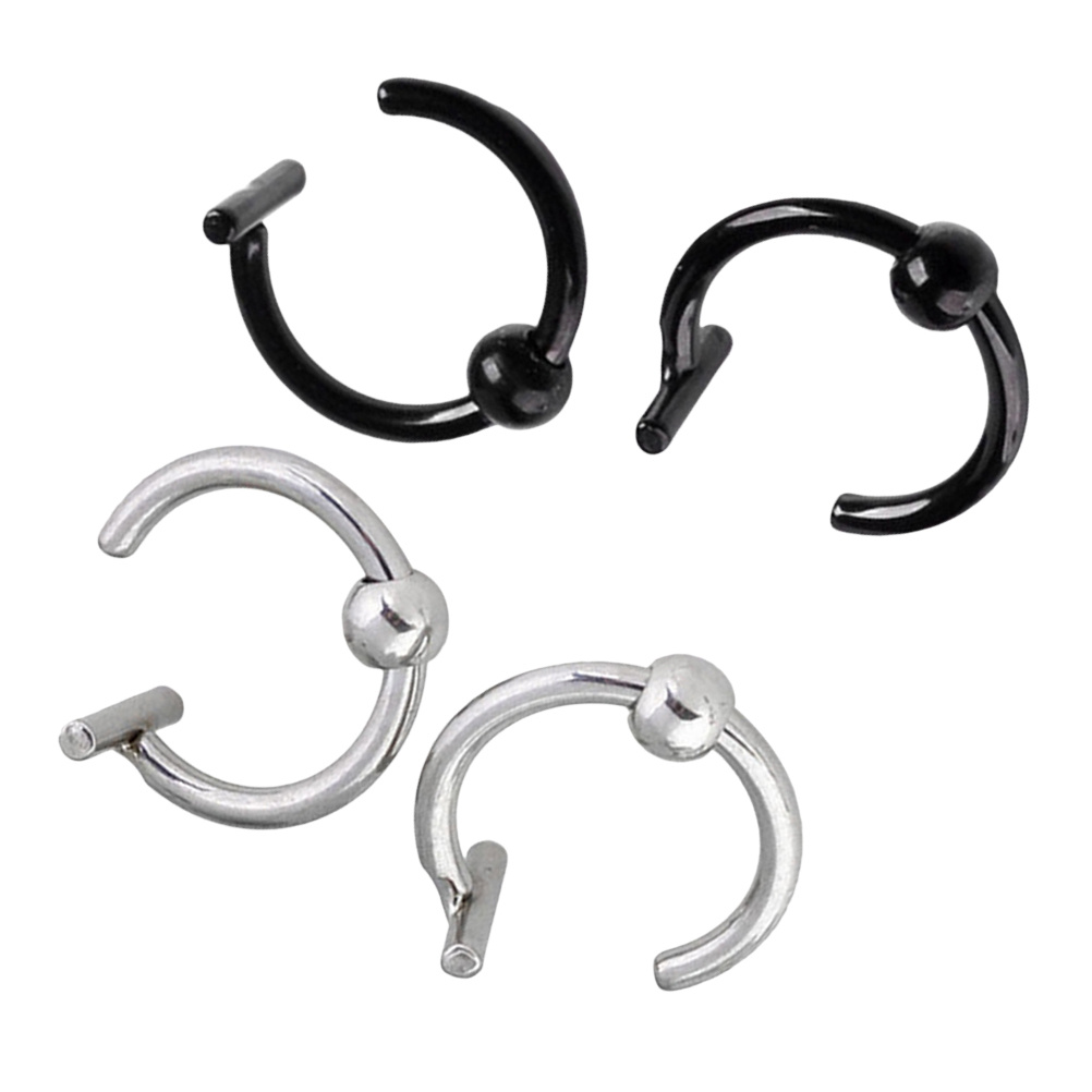 4Pcs Stainless Steel Nose Ring - Men Accessories Elegant recension och pris