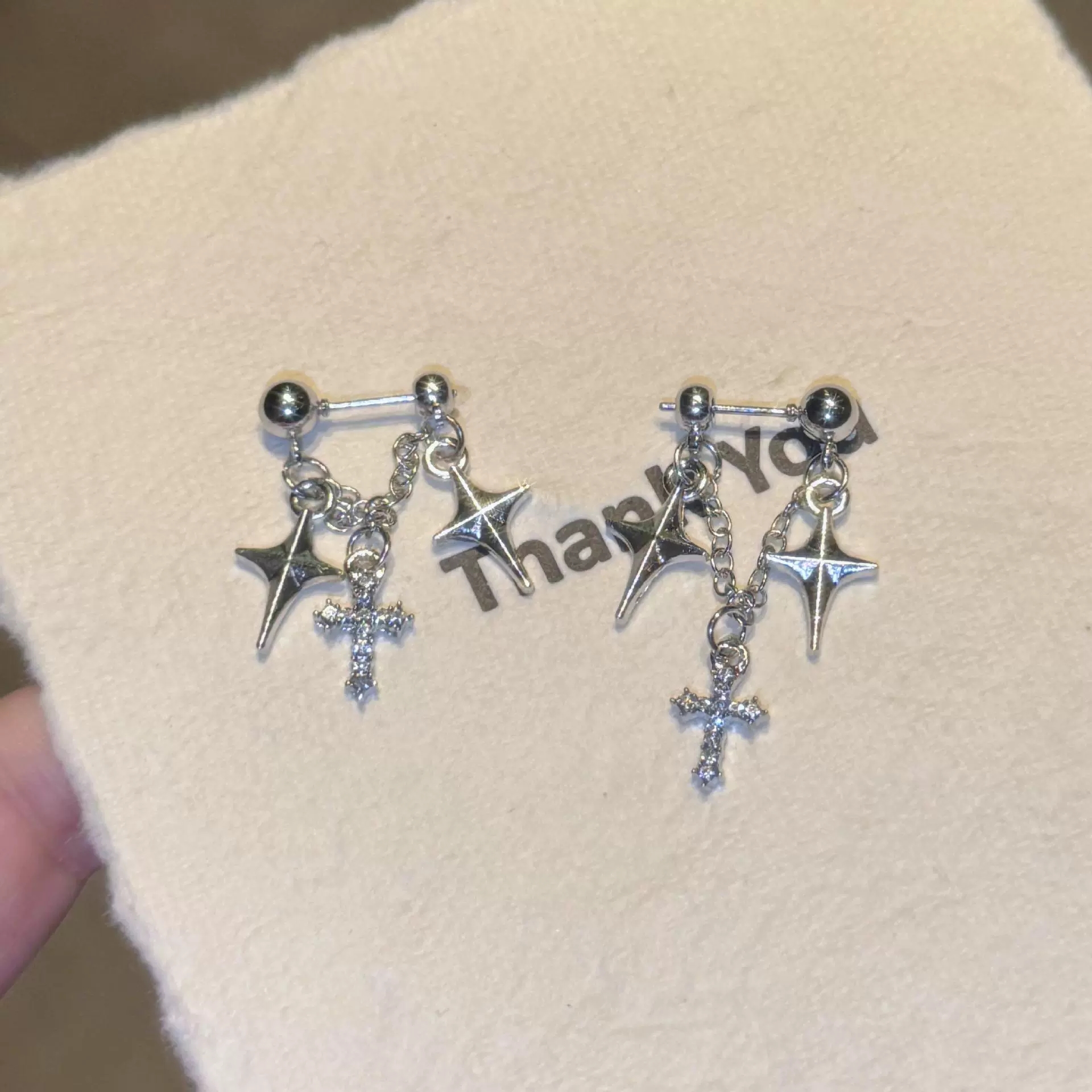 Trendy Silver Color Cross Star - Men'S Accessories Jewelry Sale recension och pris