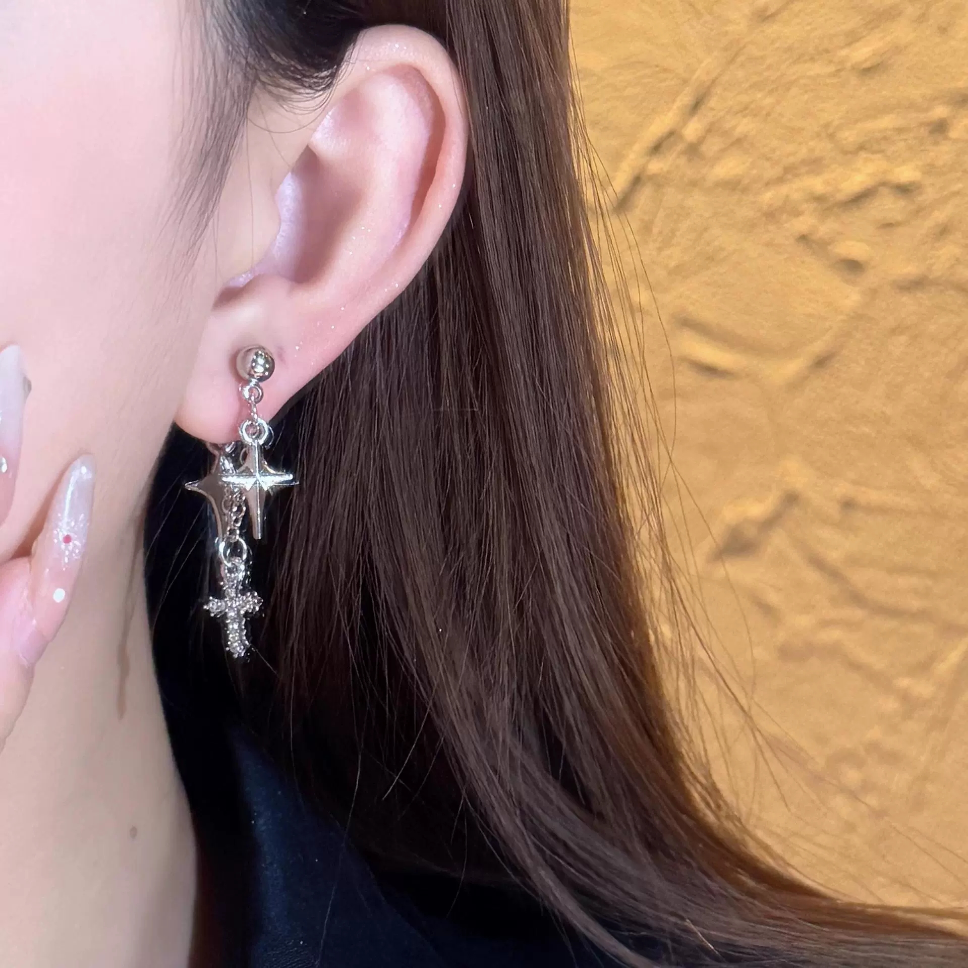 Trendy Silver Color Cross Star - Men'S Accessories Jewelry Sale recension och pris