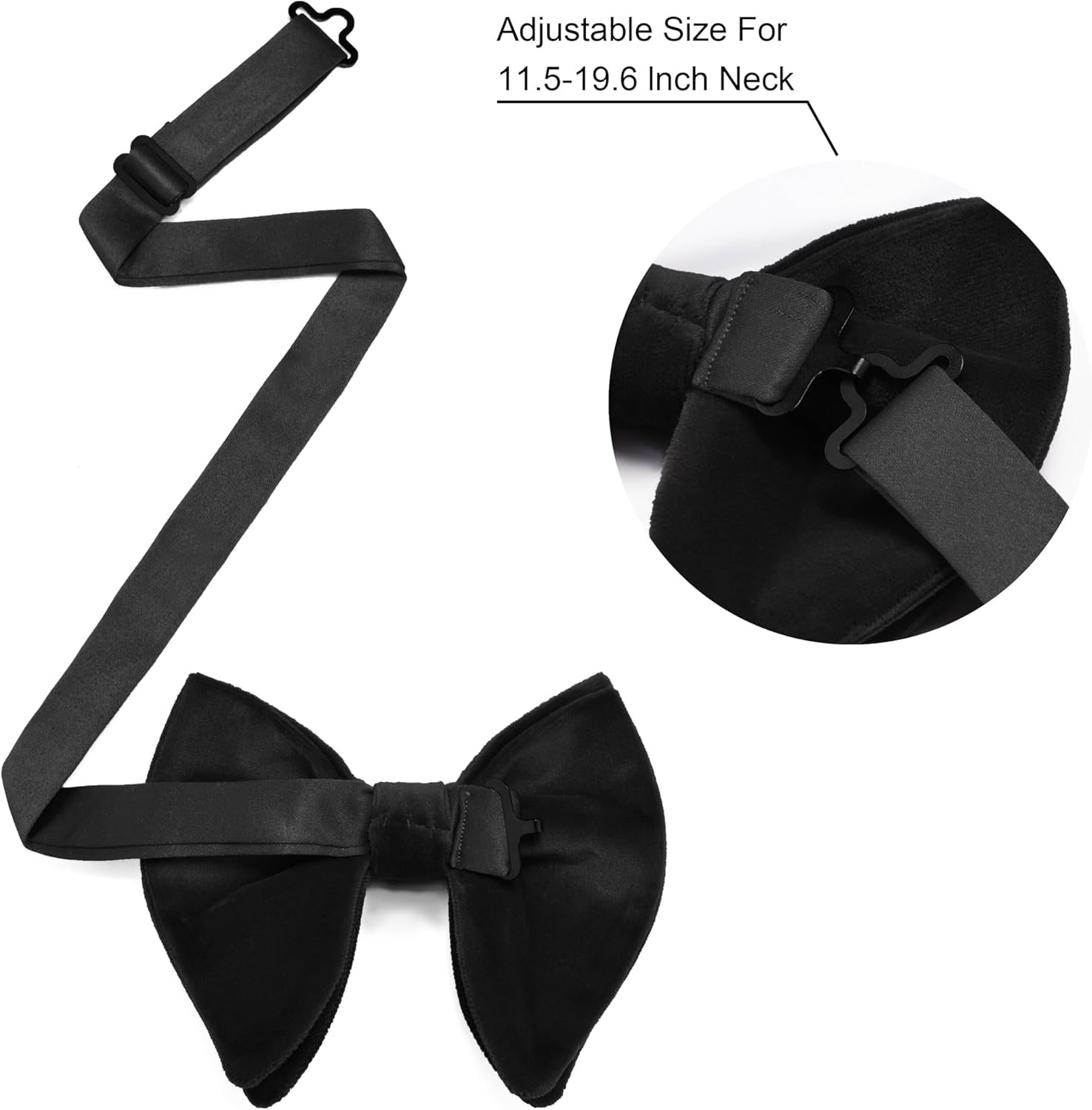 Solid Velvet Pre-tied Bow Tie  - Cufflink Box Set recension och pris